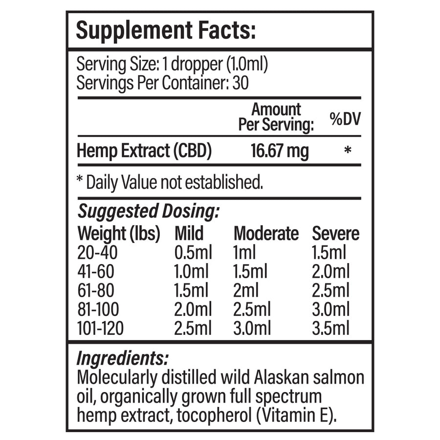 Full Spectrum CBD Tincture for Pets - Salmon