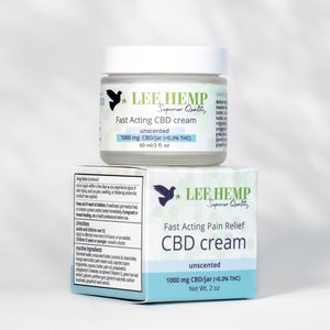 Fast Acting Unscented CBD Cream - 1000 mg - 2 oz