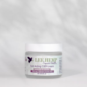 Fast Acting Lavender & Vanilla CBD Cream -  1000 mg - 2 oz