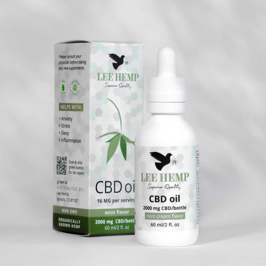 Full Spectrum CBD Oil - Mint Cream Flavor